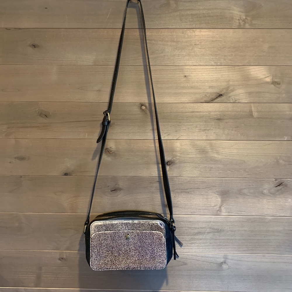 MADEWELL Spotted Calf Hair Crossbody Camera Bag